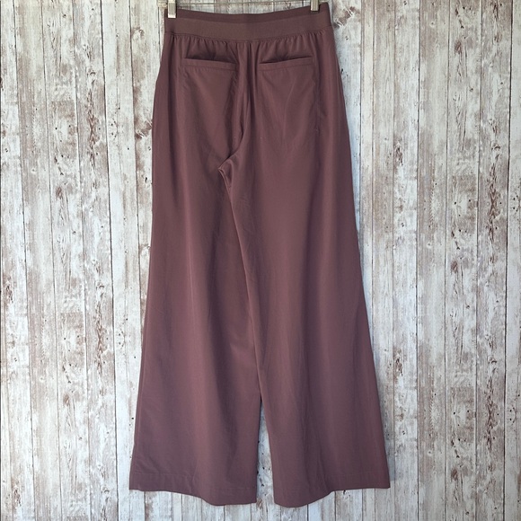 Athleta Brooklyn Heights Pleated Wide Leg Pants Damask Mauve sz 2 High Rise 30” - Picture 6 of 12